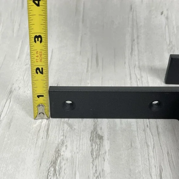 Heavy Duty Metal Shelf Brackets L Shaped Clear Coated Approximately 8X4X1" Set 2 - Picture 8 of 12